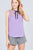 Sleeveless Contrast Tie W/lace Wool Dobby Woven Top