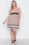 Plus Size Peach Paisley Print Cami Slip On Mini Dress
