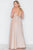 Plus Size Nude Front Slits Cami Evening Maxi Dress