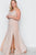 Plus Size Nude Front Slits Cami Evening Maxi Dress
