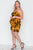 Plus Size Strapless Floral Sweetheart Mini Dress