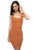 Stripe Bodycon Ribbed Dress