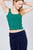 Double Scoop Neck Rib Tank Top