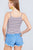 Multi Stripe Rib Cami Crop Top
