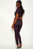 Animal Print Stretch Knit 3 Piece Set