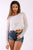 Solid Lace Top With Long Sleeves And Round Neck