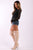 Solid Lace Top With Long Sleeves And Round Neck