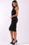 Solid, Sleeveless Midi Dress With Round Neck, Front Mesh Panel, Decorative Lace Up Design And A Back Zipper