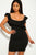 Solid, Ruffled Detail, Sleeveless, Round Neckline, Back Slit, And Stretchy Dress