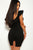 Solid, Ruffled Detail, Sleeveless, Round Neckline, Back Slit, And Stretchy Dress
