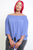 Solid, Off The Shoulders Top With Smocked Neckline, 3/4 Kimono Sleeves, Loose Fitting And A Front Tie Detail