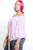 Solid, Off The Shoulders Top With Smocked Neckline, 3/4 Kimono Sleeves, Loose Fitting And A Front Tie Detail