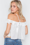 Ruffle Layer Halter Top