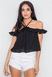 Ruffle Layer Halter Top