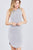 Sleeveless W/side Stripe Drawstring Hoodie Cotton Rayon Spandex Mini Dress