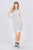 Sleeveless W/side Stripe Drawstring Hoodie Cotton Rayon Spandex Mini Dress