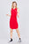 Sleeveless W/side Stripe Drawstring Hoodie Cotton Rayon Spandex Mini Dress