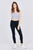Scoop Neck W/back Cross Strap Detail Waist Self Tie Ribbed Cotton Spandex Crop Top