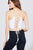 Scoop Neck W/back Cross Strap Detail Waist Self Tie Ribbed Cotton Spandex Crop Top