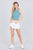 Halter Neck Cotton Spandex Rib Crop Top