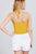 Halter Neck Cotton Spandex Rib Crop Top