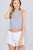 Halter Neck Cotton Spandex Rib Crop Top