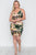 Plus Size Hunter Green Velvet Cami Floral Bodycon Mini Dress