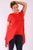 Solid Knit, Tunic Top In An Oversized Fit With A Round Neckline,short Sleeves, And Asymmetrical Hem