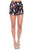 Floral Belted Mini Shorts