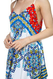 Scarf Print Mini Dress
