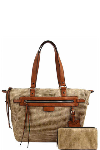 2in1 Fashion Princess Satchel With Matching Wallet