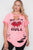 Plus Size Rock And Roll Graphic Cut-out Top