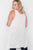 Plus Size Off White Knit Graphic Tank Top