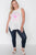 Plus Size Off White Knit Graphic Tank Top