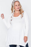 Plus Size Long Sleeve Basic Top