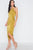 Mustard Asymmetrical Hem Cami Wrap Dress