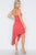 Strapless Flounce Hem Solid Dress