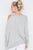 Asymmetrical Hem Seamed Sweater