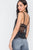 Black Sheer Embroidery Cami Top