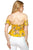 Floral Off Shoulder Crop Top