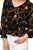 Long Sleeve Baroque & Chain Print Top
