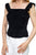 Polka Dot Smocked Ruffle Crop Top