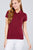 Classic Pique Spandex Polo Top