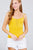 Round Neck W/button Down Rib Cami Top
