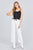Round Neck W/button Down Front Tie Cami Top