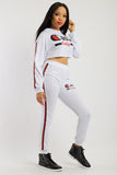 Solid, 2 Pieces Sweat Suit Set