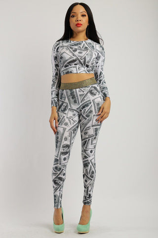 Dollar Sublimation Print 2 Pieces Set