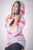 Striped, Hip Length Hoodie Top