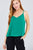 V-neck W/back Cross Strap Cami Woven Top