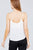 V-neck W/back Cross Strap Cami Woven Top